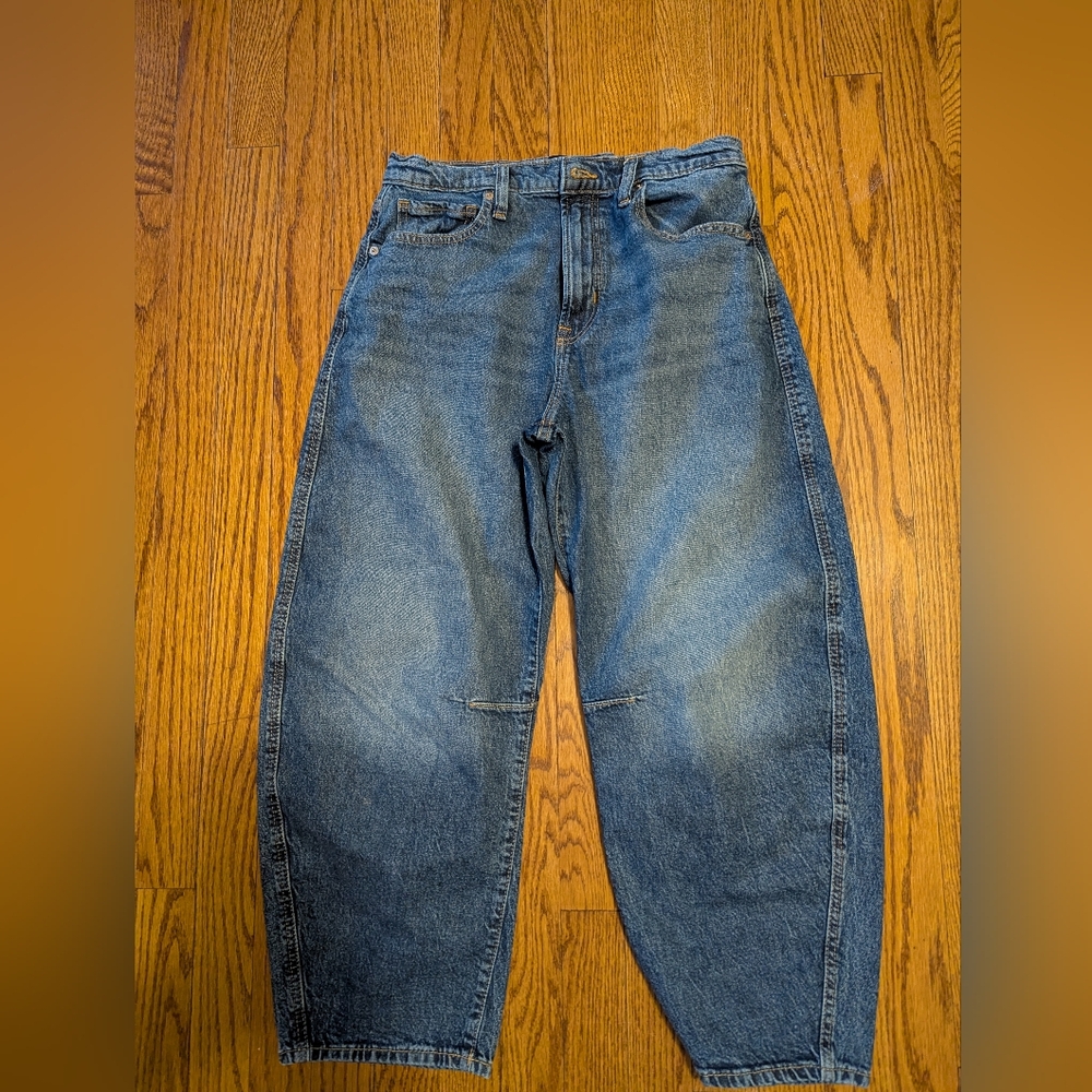 GAP Denim barrel 27/4s relaxed fit Blue Jeans with Natural Faded Look